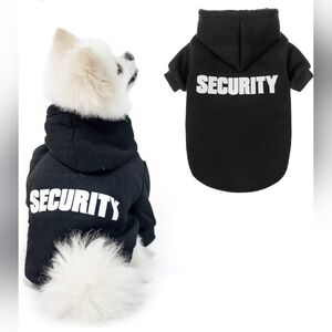 Dog Halloween Costume, Security Sweatshirt, see pics for size (S/M)